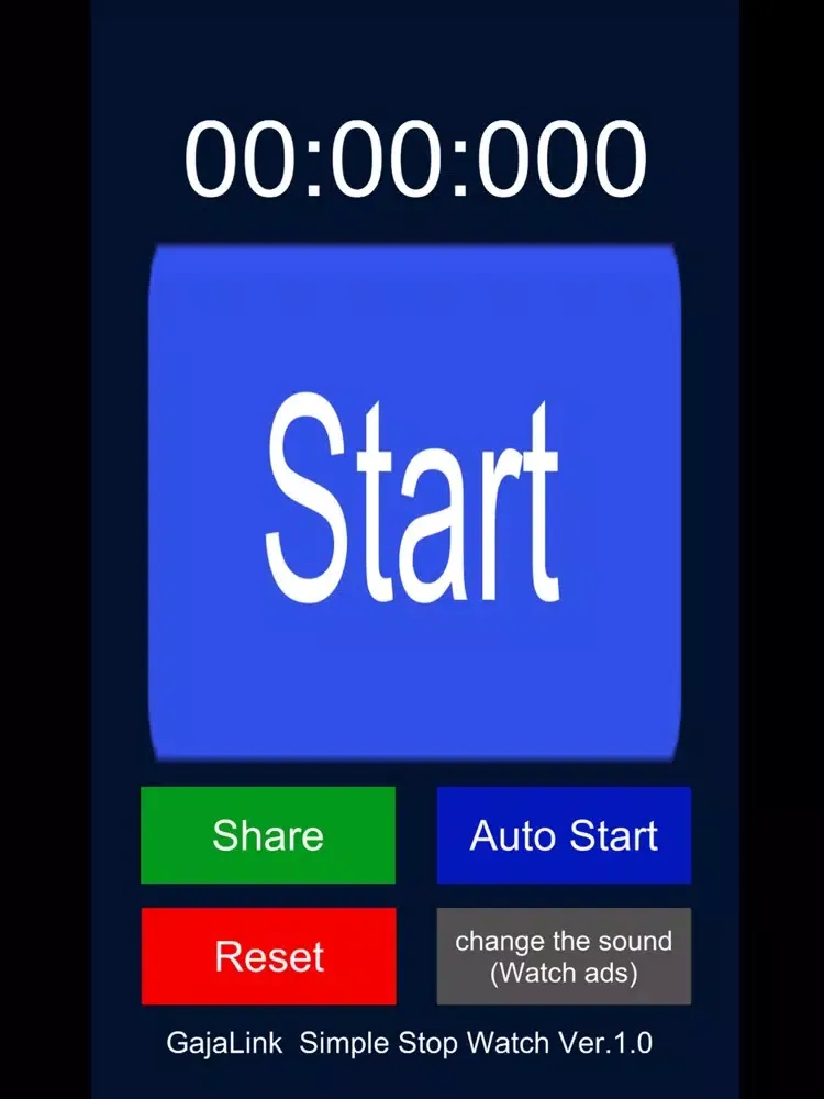 Скриншоты Auto Start Simple StopWatch iPad 